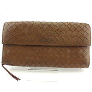 BOTTEGA VENETA Purse Intorechato leather Authentic used